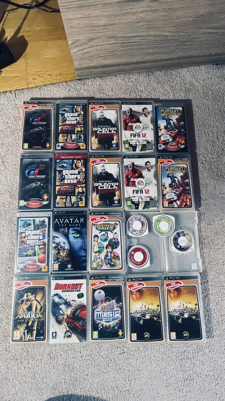 Grote collectie PSP-games Sony PlayStation Portable) psp, Ophalen, Zo goed als nieuw, PSP