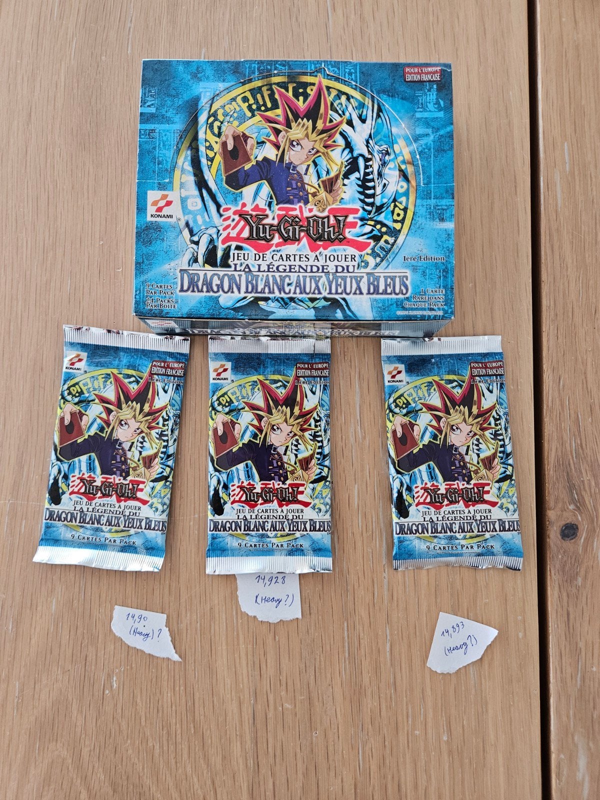 Yugioh LDD-f 1ère édition Ancien logo Konami, Enlèvement, Booster