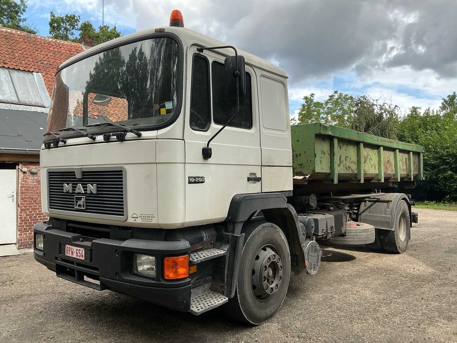 1994 - MAN S19F camion porte-conteneurs, Achat, Entreprise, Autres carburants, MAN