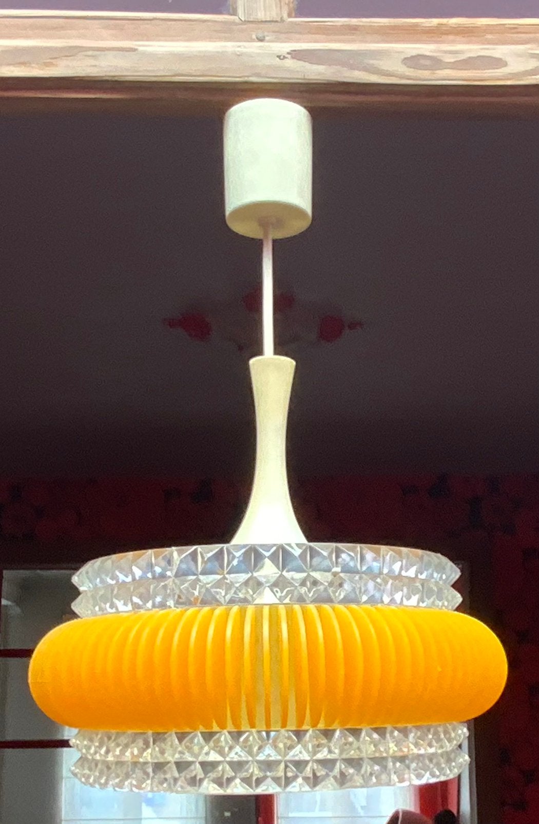 Vintage luster plexi en glas, Ophalen of Verzenden