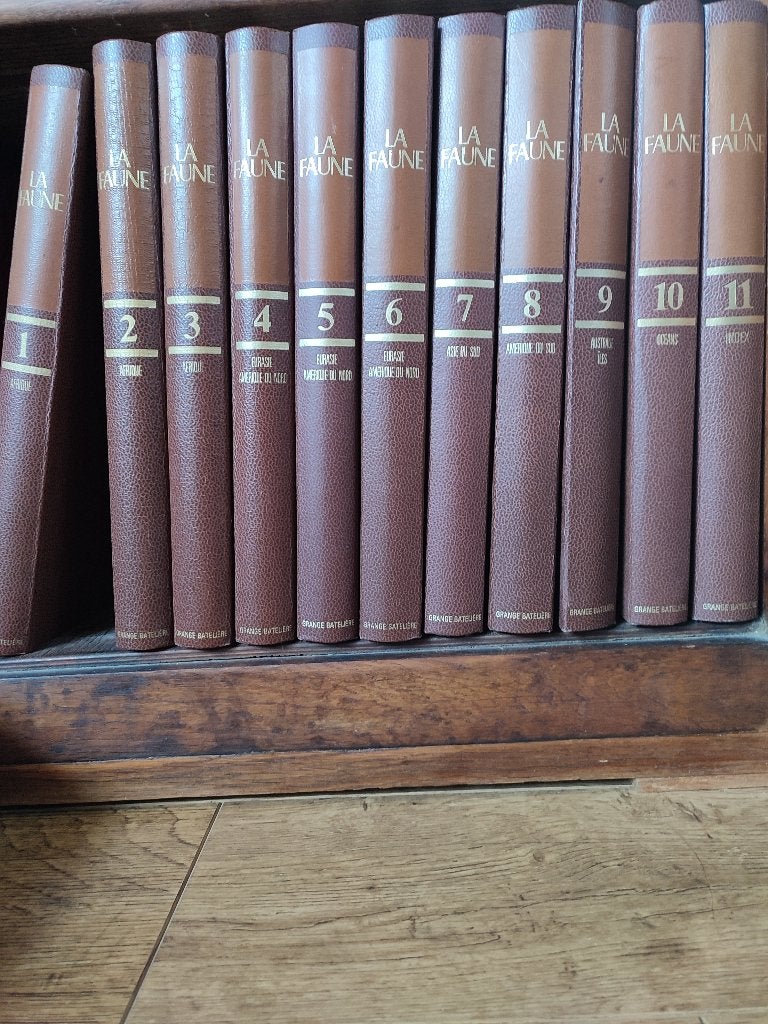 Encyclopédie la faune, Série complète, Grange Batelière, Animaux, Comme neuf