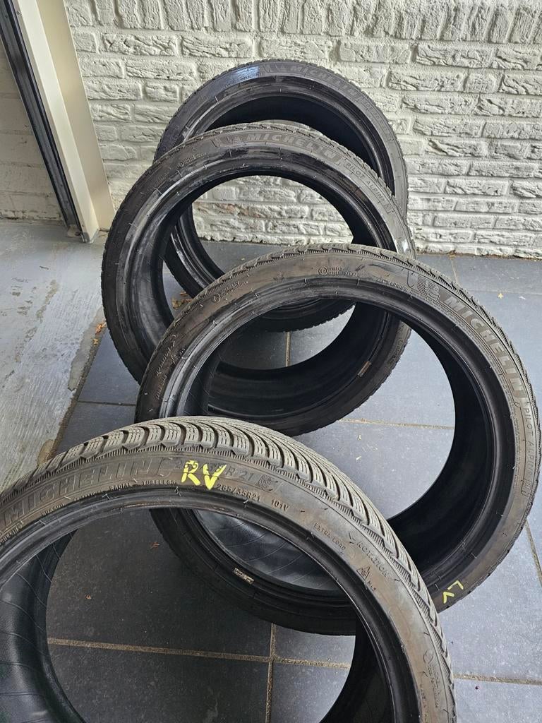 4 x Michelin Pilot Alpin 5 N0 Porsche 265-35-21 en 305-30-21, Ophalen, Winterbanden, Band(en)