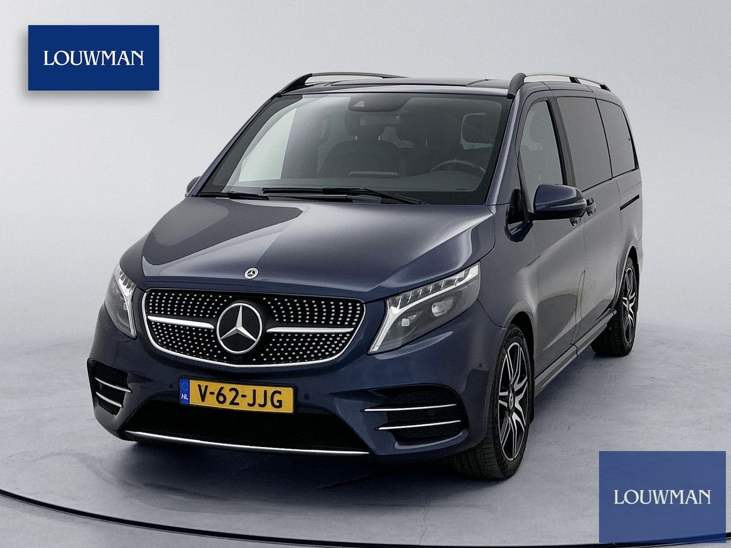 Mercedes-Benz V-klasse 250d Lang DC AMG Line Elektr schuifde, Auto's, Mercedes-Benz, Automaat, Monovolume, Blauw, Bedrijf