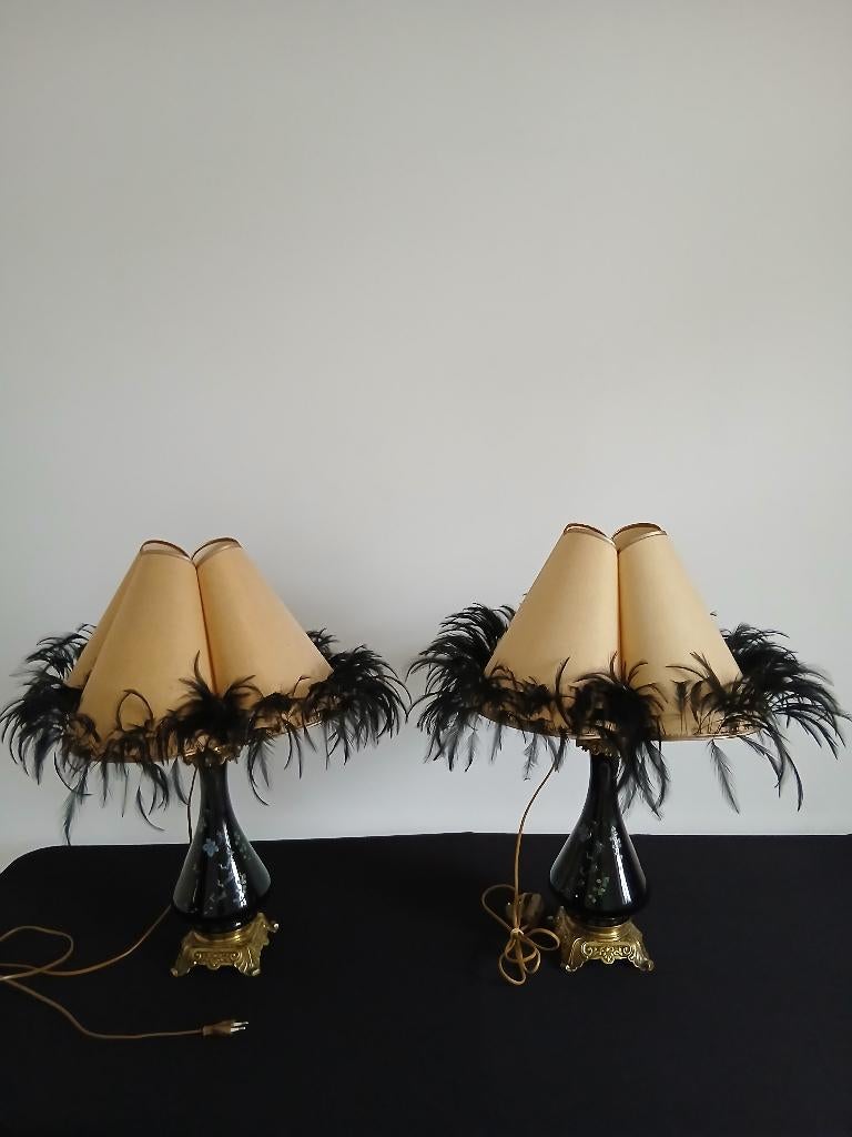 paar op maat gemaakte Napoleon III-lampen, Antiek en Kunst, Ophalen