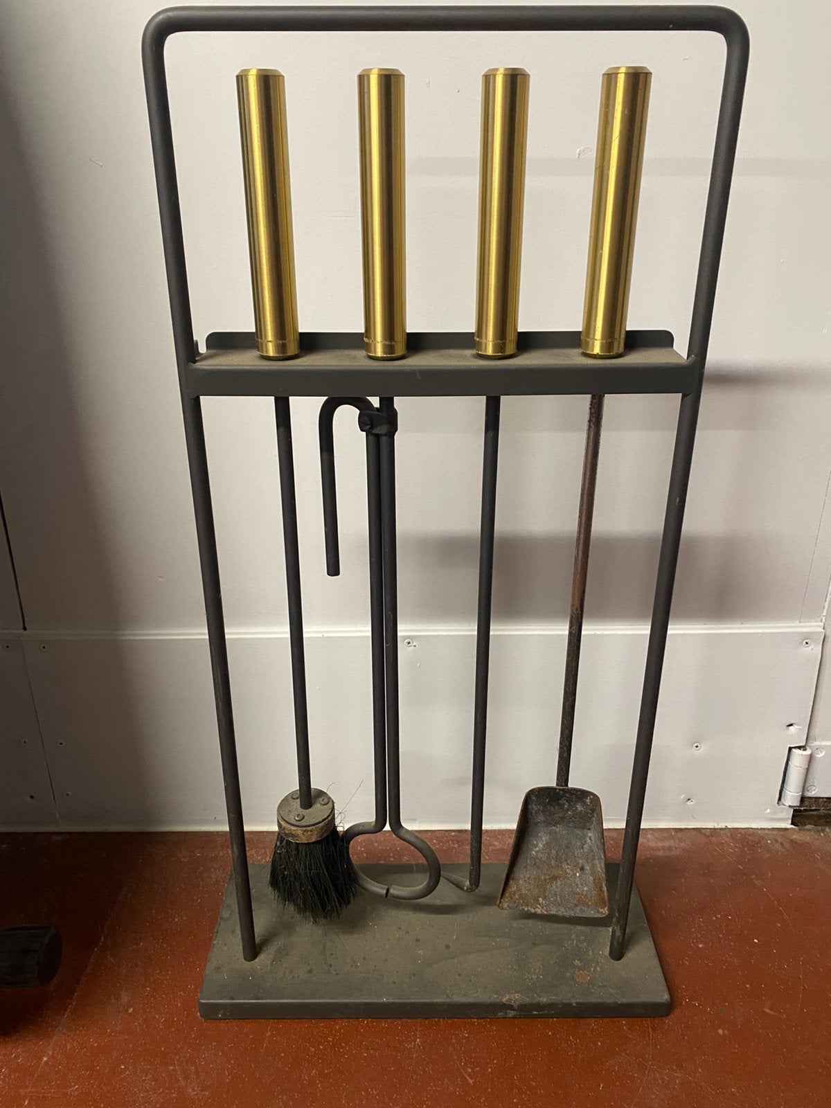 Open haard set gietijzer, Huis en Inrichting, Haarden, Ophalen, Zo goed als nieuw