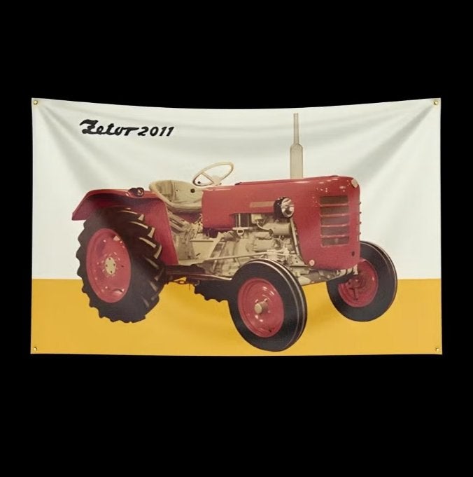 Grote vlaggen Zetor (150x90cm), Ophalen of Verzenden, Nieuw