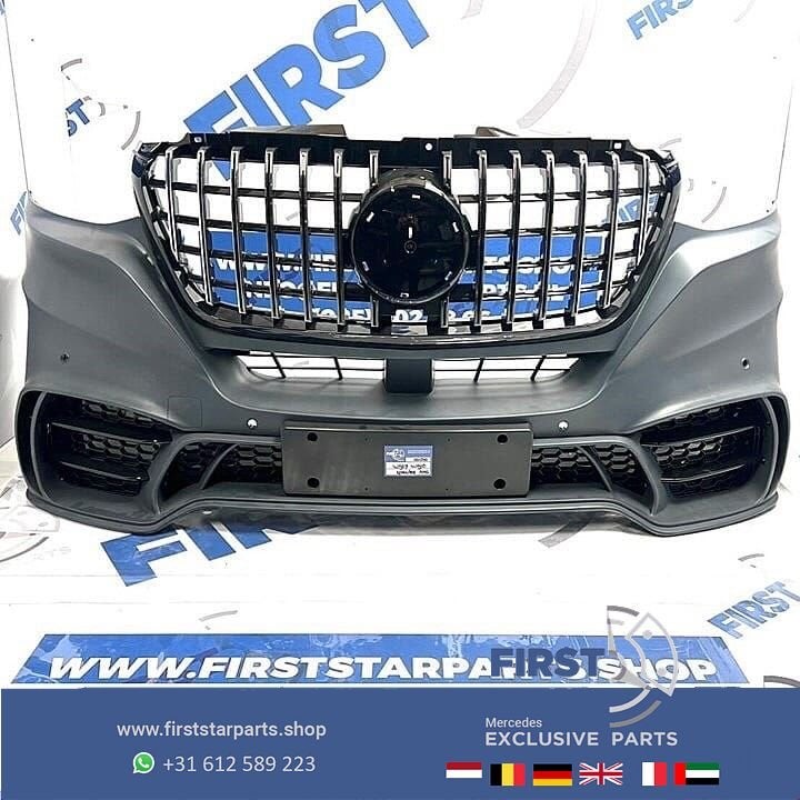 W907 AMG STYLE BUMPER Mercedes SPRINTER W910 VOORBUMPER SPOR, Gebruikt, -, Voor, Ophalen of Verzenden
