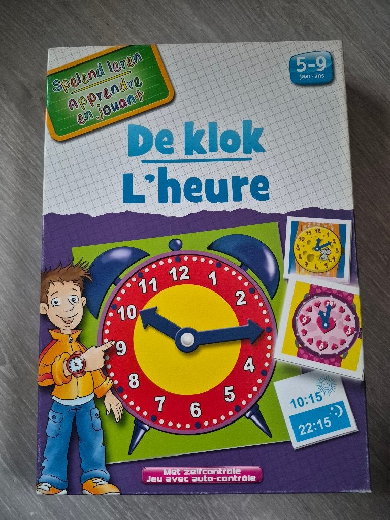Spel Spelend leren: De klok, Ophalen of Verzenden, Zo goed als nieuw, Ontdekken