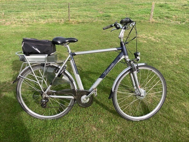 Electrische herenfiets, Fietsen en Brommers, Ophalen, Gebruikt