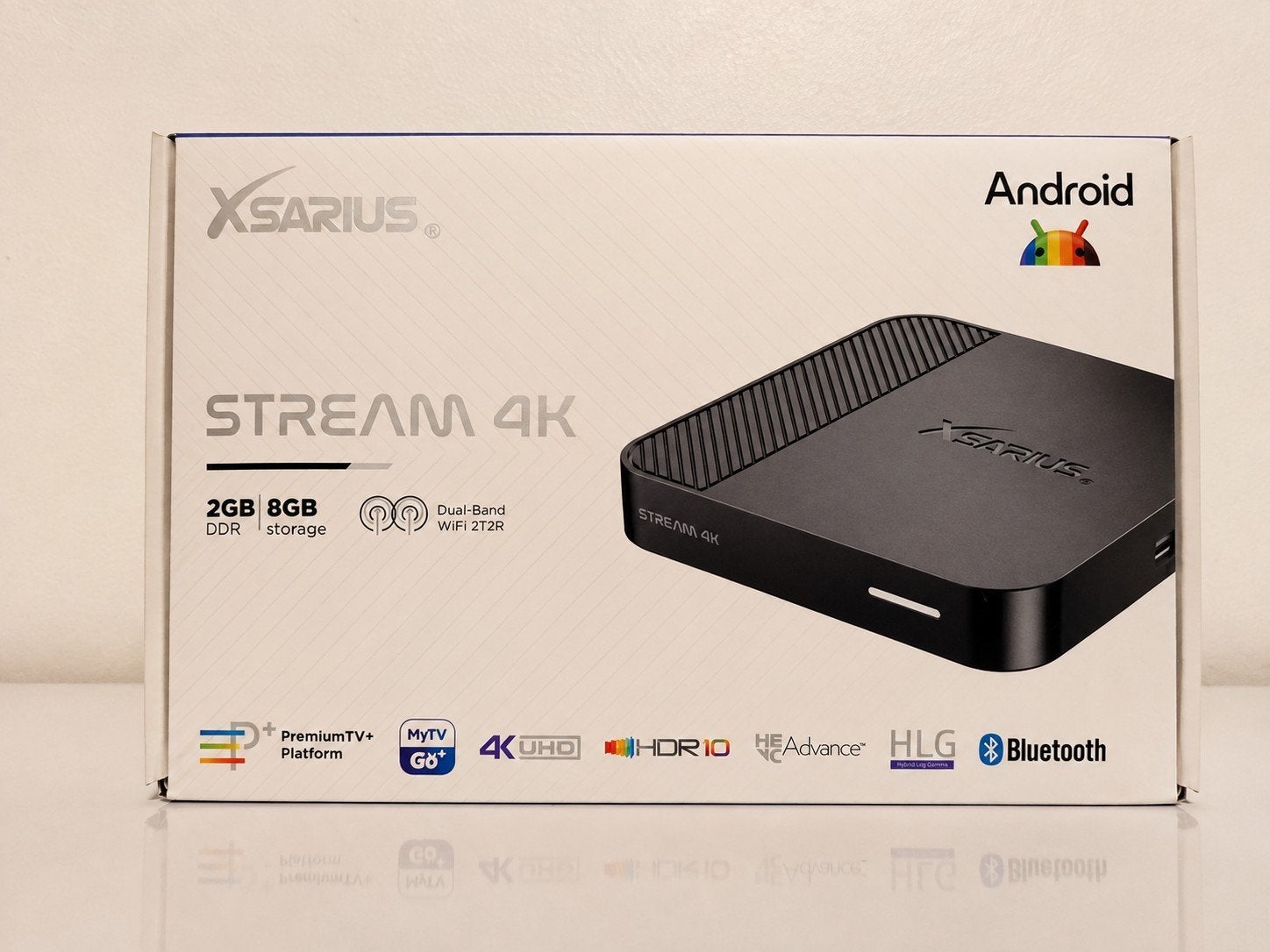 Xsarius Stream 4K, TV, Hi-fi & Vidéo, Lecteurs multimédias, Enlèvement ou Envoi, Neuf, HDMI, Moins de 500 GB