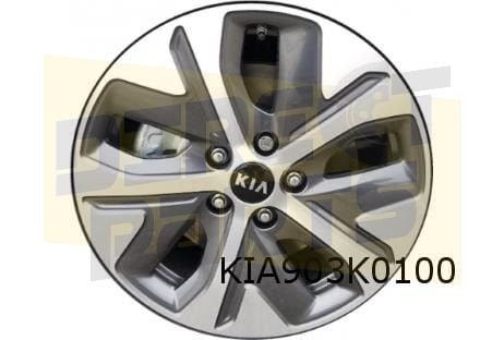 Kia e-Niro (EV) velg alu. (7J x 17") (12/18-5/22) Origineel!, Neuf, -, Véhicule de tourisme, -