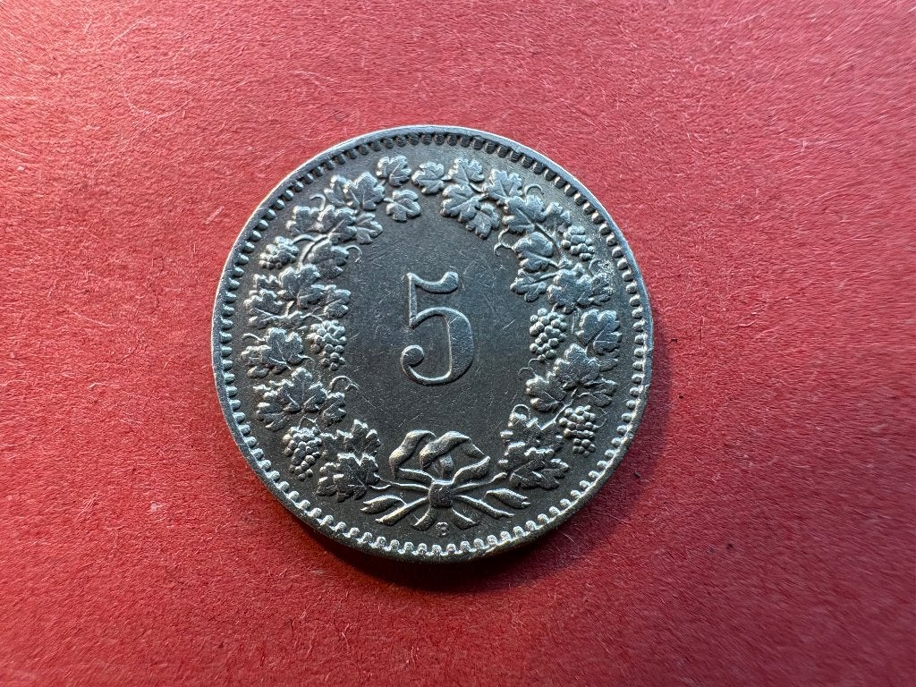 Zwitserland - 5 Rappen 1962B (#284#), Ophalen of Verzenden, Overige landen, Losse munt