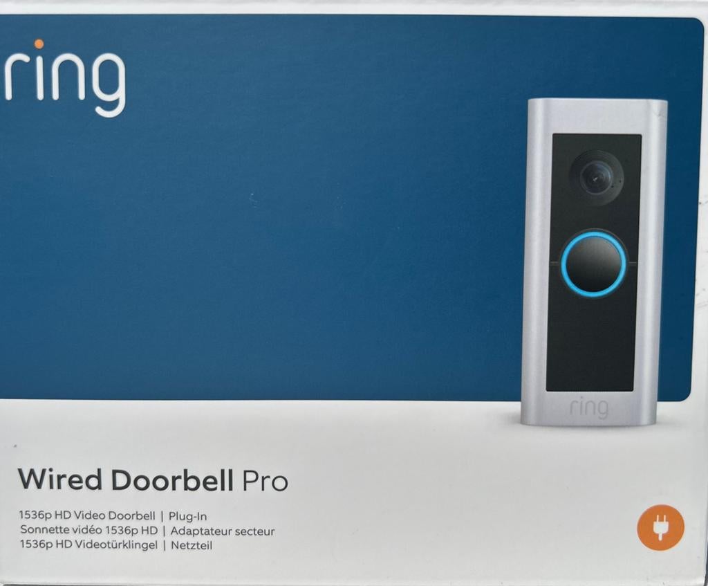 Ring Wired Video Doorbell Pro (nieuw), Maison & Meubles, Sonnettes, Enlèvement, Compatible avec les smartphones, Neuf, Filaire