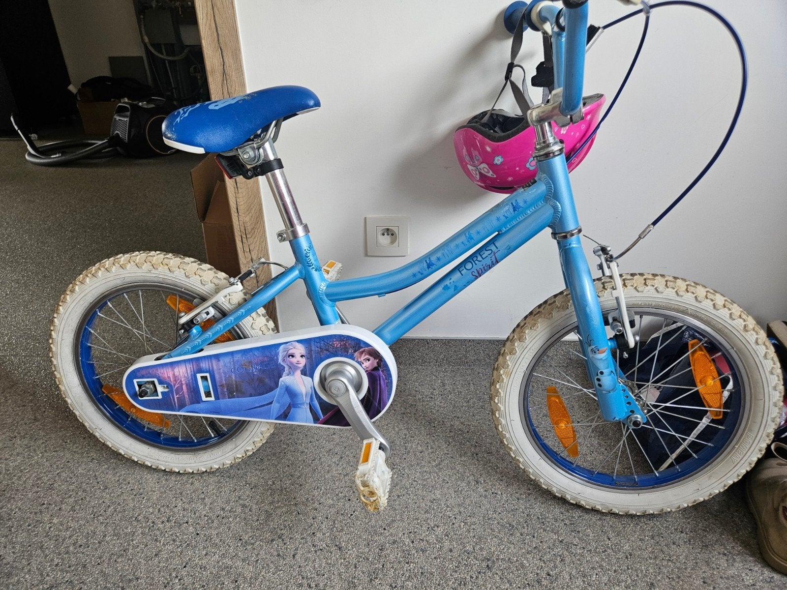 Kinderfietsje frozen 16 inch, Fietsen en Brommers, Ophalen