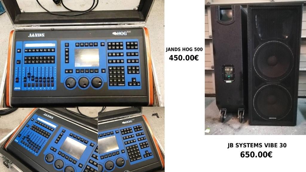 JANDS HOG500 & JB SYSTEMS VIBE 30, TV, Hi-fi & Vidéo, Tuners, Reconditionné, Enlèvement