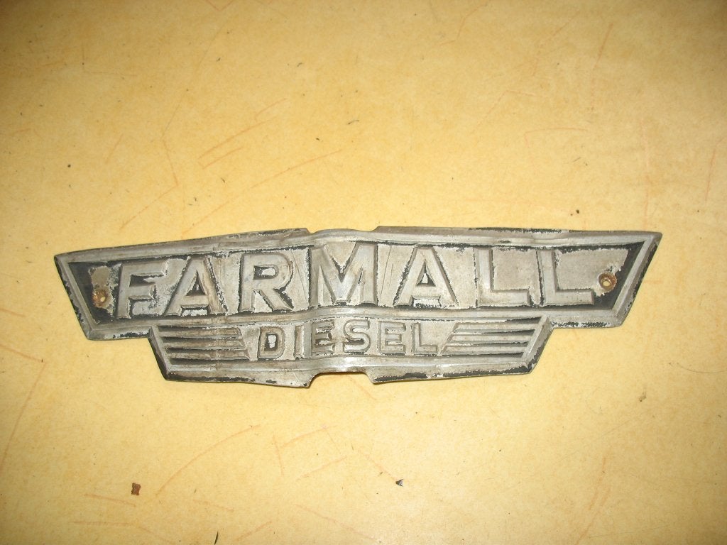Farmall diesel merkplaat, Ophalen, Gebruikt