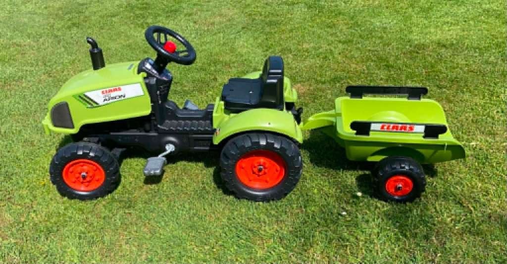 Tracteur à pédales Falk  + remorque - en parfait état, Enlèvement, Comme neuf, Véhicule à pédales