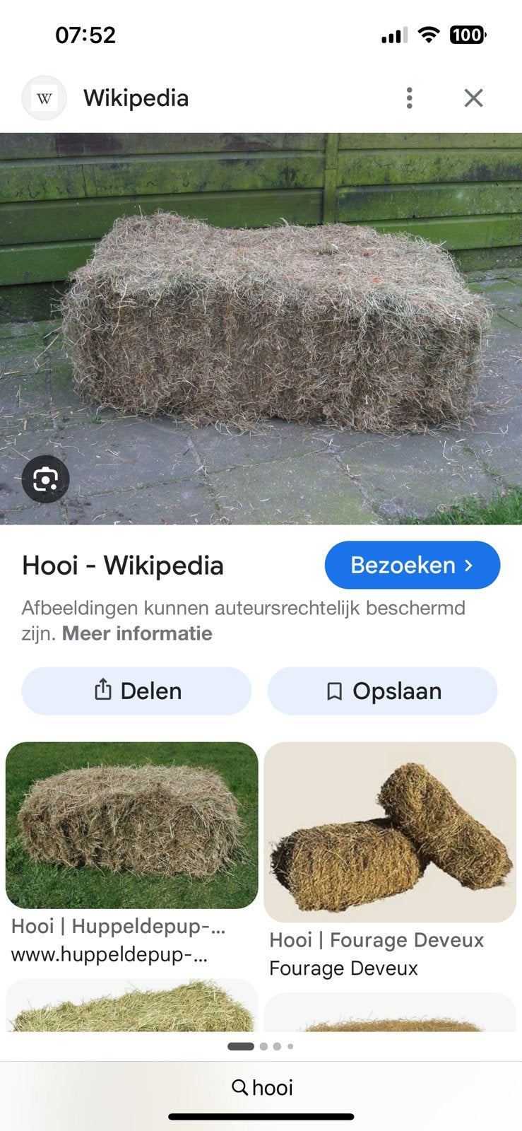 Gezocht hooi Regio Schelle, Ophalen