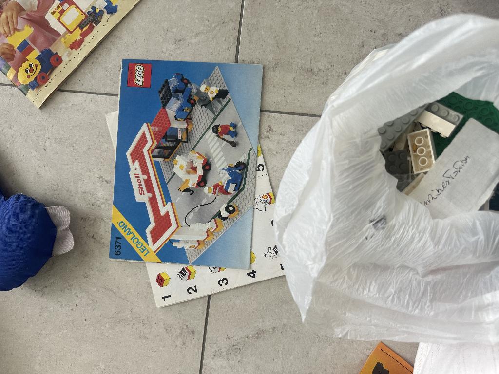 LEGO 6371 Shell tankstation COMPLEET + boekje, Enlèvement ou Envoi, Utilisé, Ensemble complet, Lego