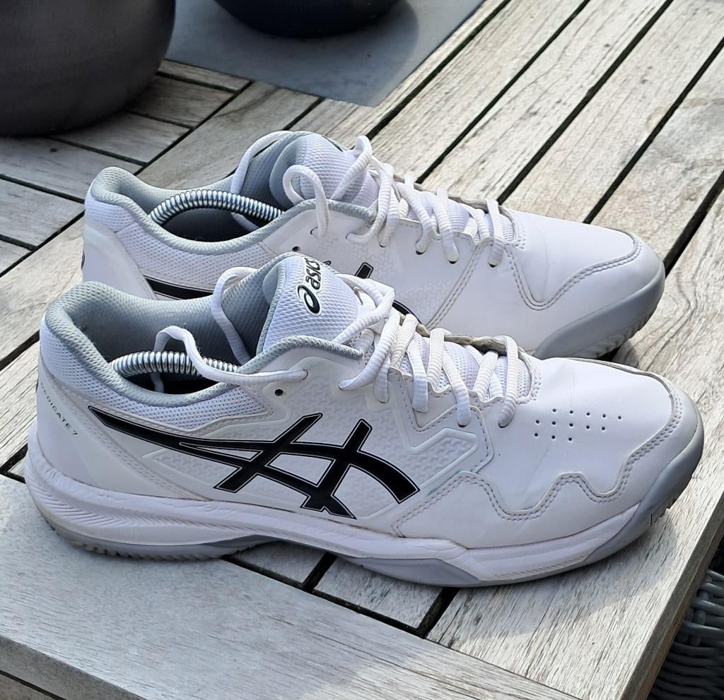 Sneakers 'Asics' maat 42 ( als nieuw )., Kleding | Heren, Schoenen, Wit, Ophalen of Verzenden, Zo goed als nieuw, Sneakers