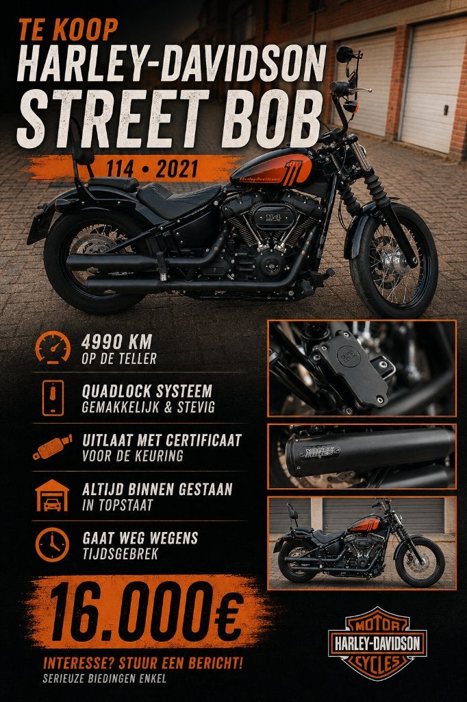 Streetbob 114 Harley Davidson, Motoren, Particulier