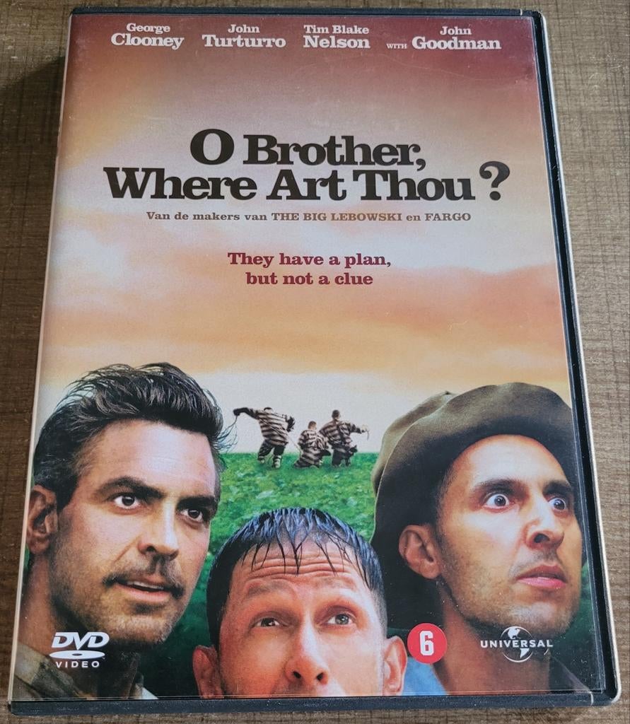 O Brother, Where Art Thou?, Cd's en Dvd's, Dvd's | Komedie, Vanaf 6 jaar, Ophalen of Verzenden, Zo goed als nieuw, Overige genres