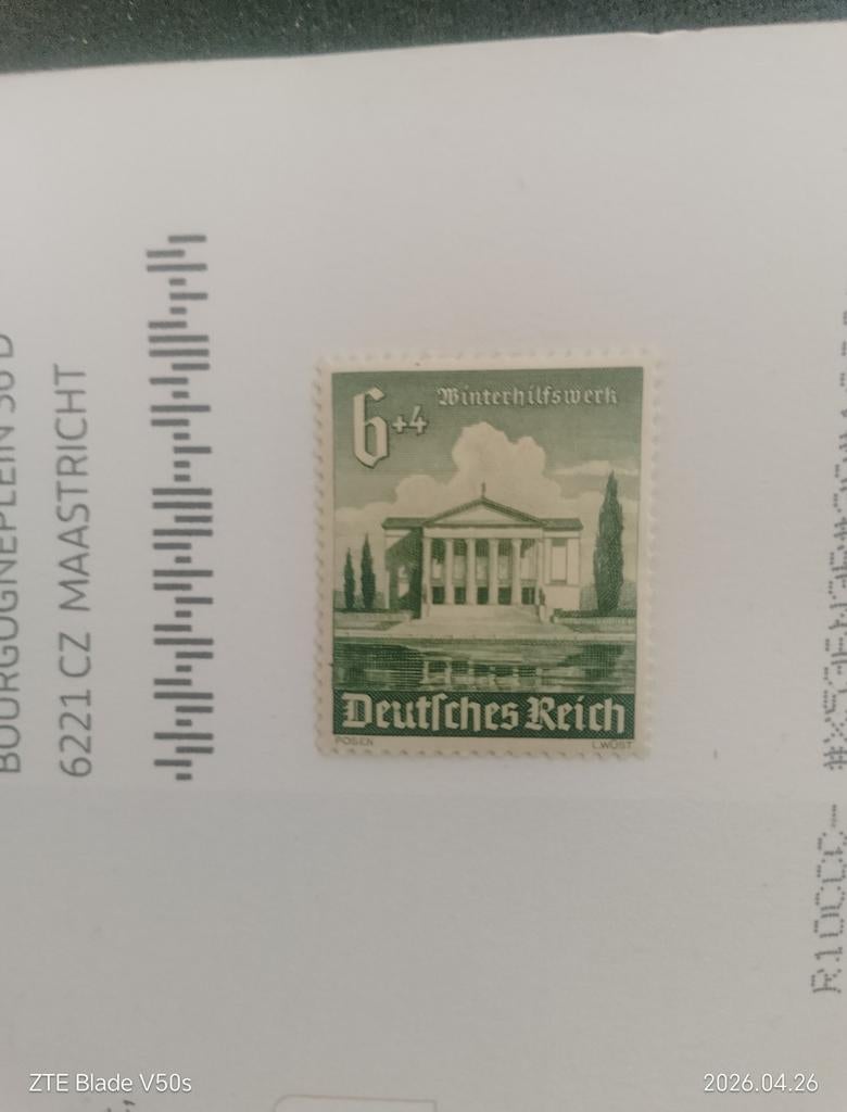 Timbre Deutsches Reich, Enlèvement ou Envoi
