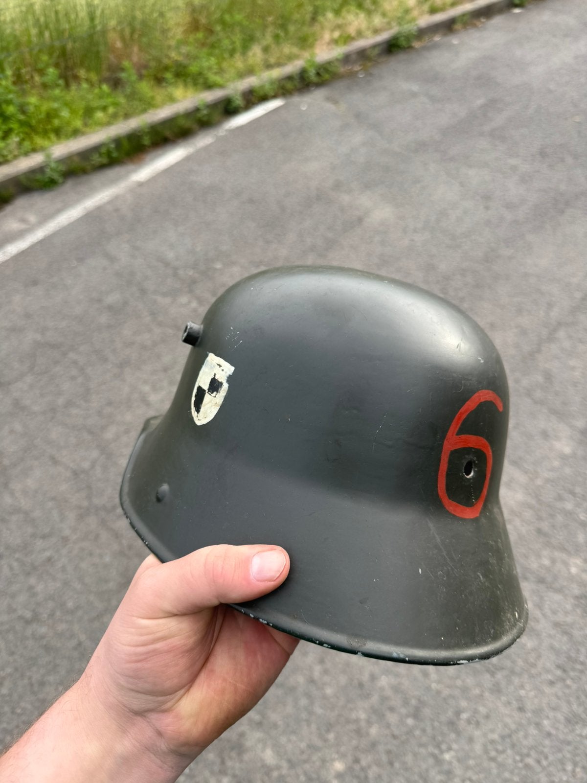 Wo1 Duitse helm, Verzamelen, Militaria | Tweede Wereldoorlog, Ophalen of Verzenden