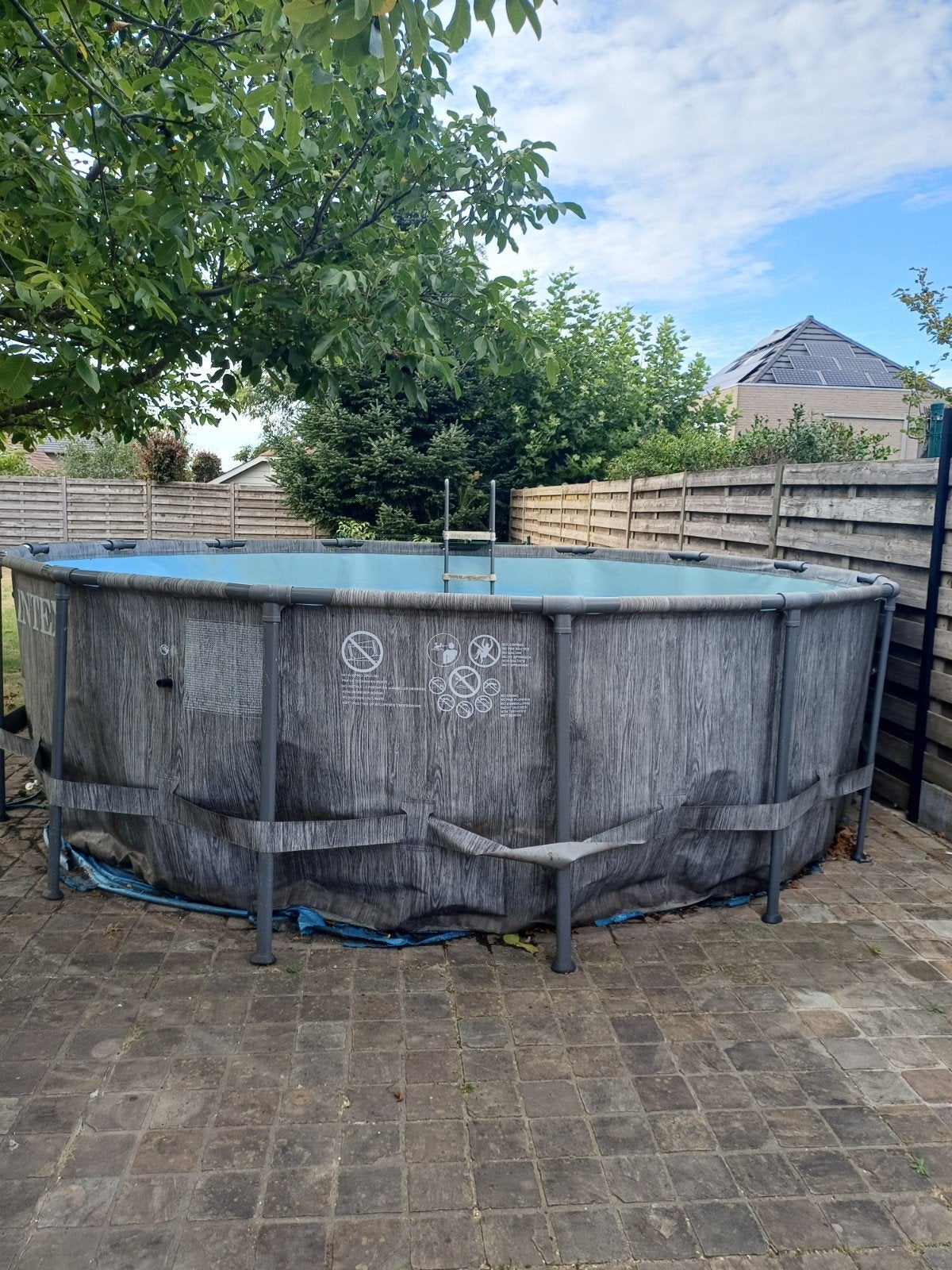 zwembad Intex, Tuin en Terras, Zwembaden, Gebruikt, Rond, 300 cm of meer, Ophalen