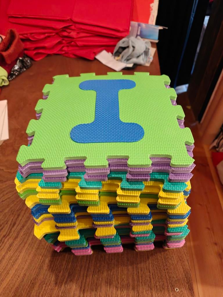 Letter puzzelmat, Kinderen en Baby's, Ophalen of Verzenden, Gebruikt