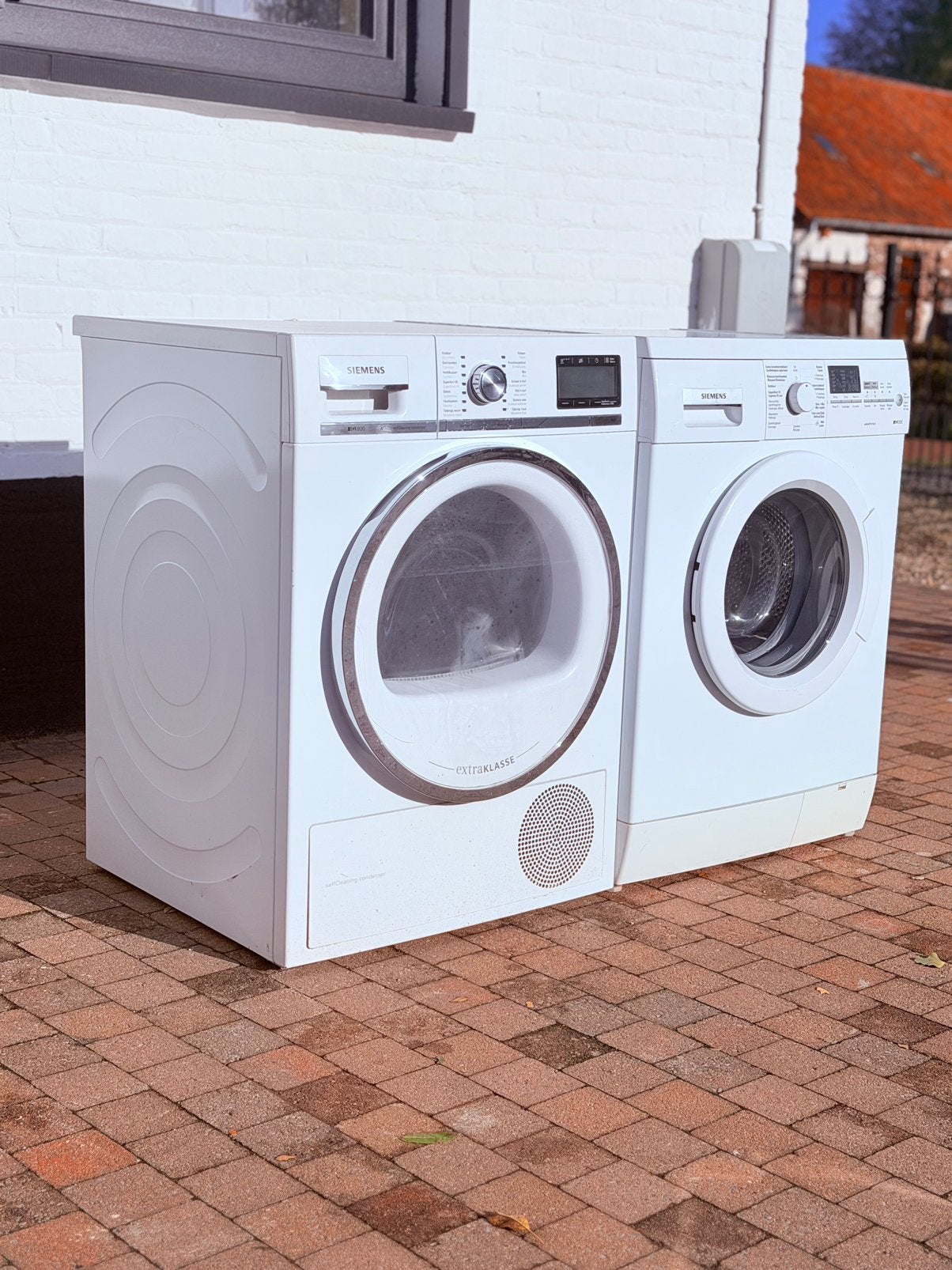 Siemens ser wasmachine en droogkast 9kg A+++samen 380€, Elektronische apparatuur, Ophalen