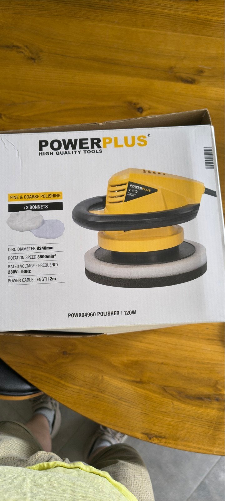 Powerplus POWX04960 poliermachine 120W + 2 acc, Autos : Divers, Produits d'entretien, Enlèvement