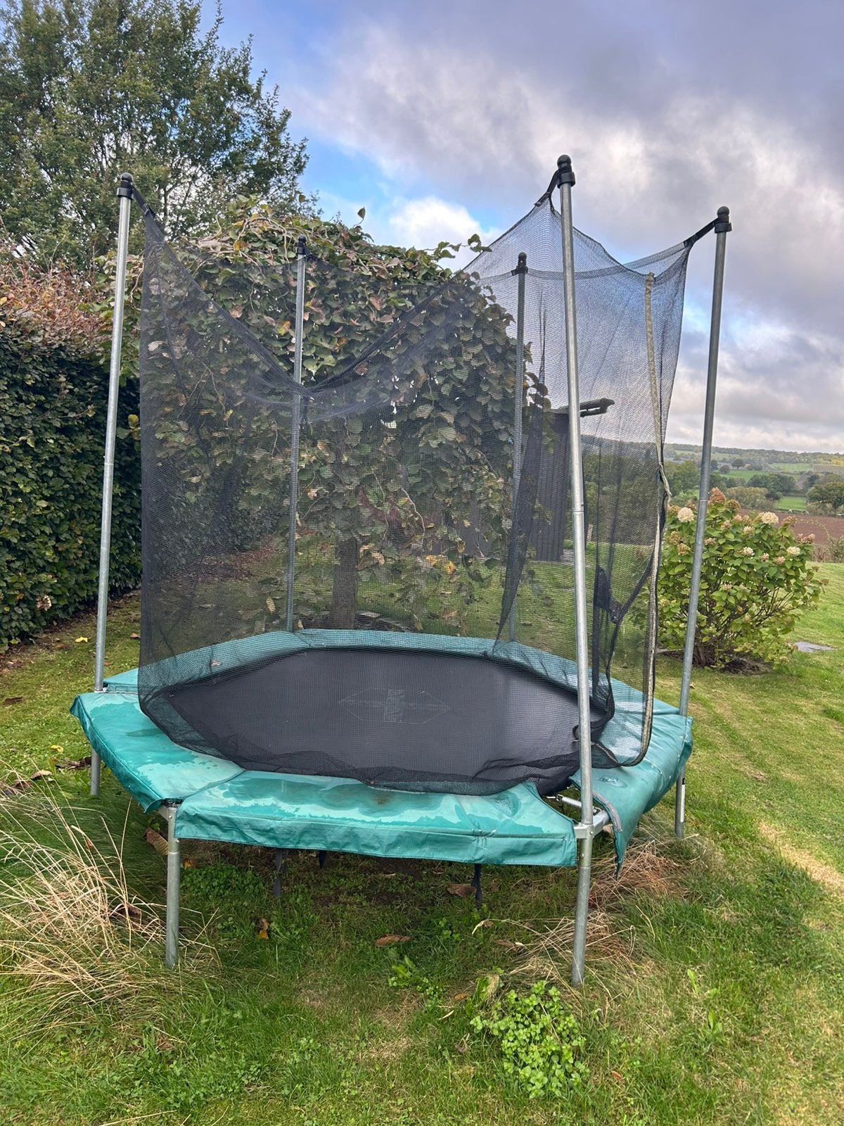 Domyos ronde trampoline met veiligheidsnet, maat 240, Kinderen en Baby's, Ophalen, Gebruikt