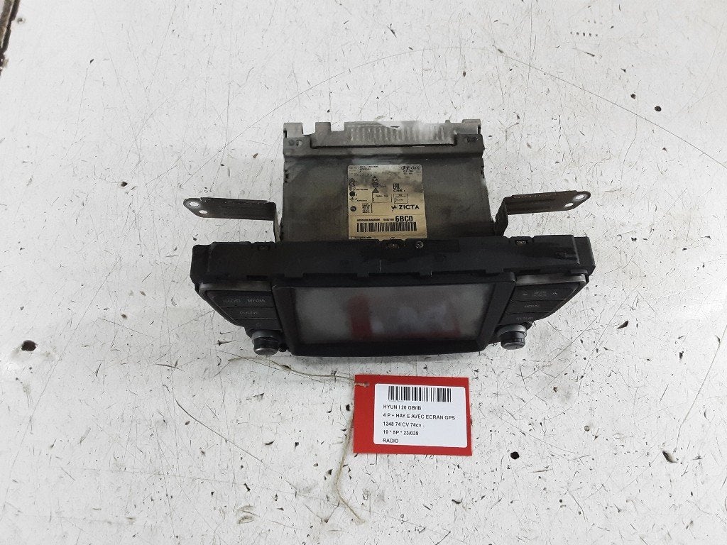 RADIO Hyundai i20 (GBB) (01-2014/08-2020) (6BC0ABAIA05858N), Mevr. I. Hauben, Utilisé, Hyundai, Rue de l'Espoir 34 34
4030  GRIVEGNÉE, BE