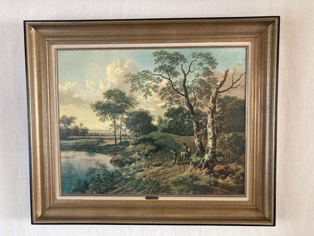 Groot schilderij Jan Wijnants 1018 x 970 mm, Ophalen, Bijzondere lijst, Oud hollands, Landschap