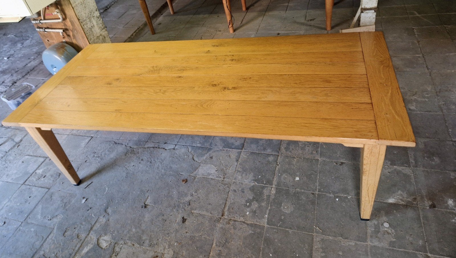 Table de monastère en chêne, table de ferme XXL, Enlèvement