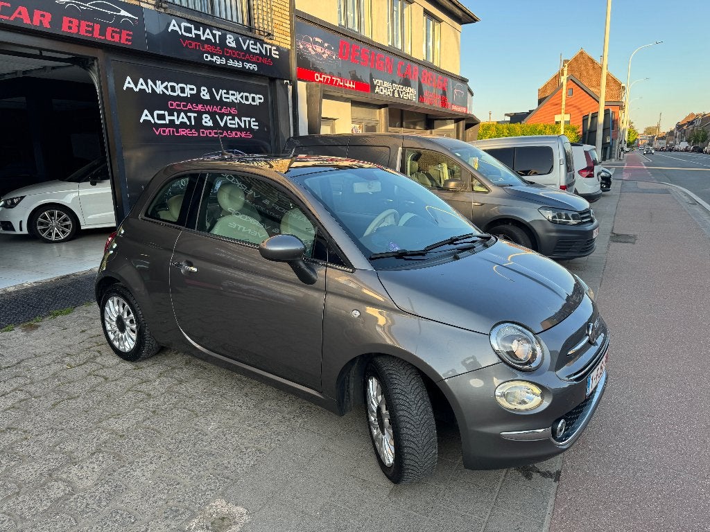 Fiat 500 1200cc essence Panorama Navigations Clim, Autos, Argent ou Gris, Achat, Capteur de stationnement, Euro 6