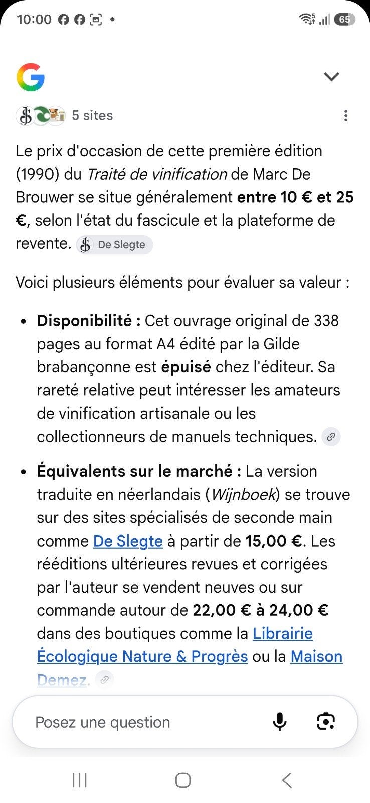 livre d edition fini sur la vinification vin cidre etc, Enlèvement