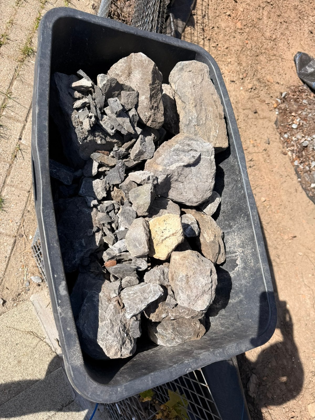 Gratis stenen in Boechout, Jardin & Terrasse, Gravier, Rochers & Caillasse, Enlèvement, Comme neuf