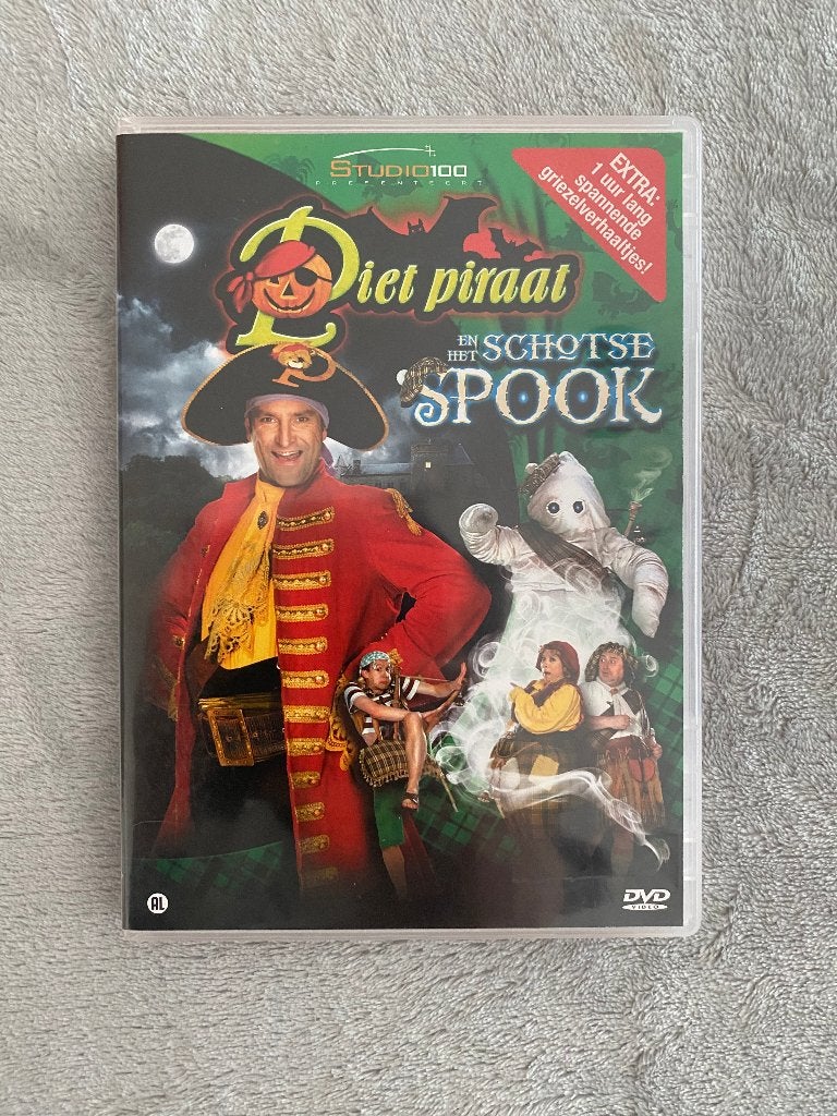 DVD Piet Piraat En Het Schotse Spook, Ophalen, Alle leeftijden, Nederlands, Zo goed als nieuw