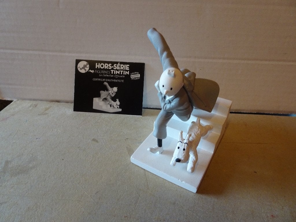 3 Figurines Tintin Noir & Blanc HS - Hergé, Enlèvement ou Envoi, Tintin, Comme neuf, Statue ou Figurine