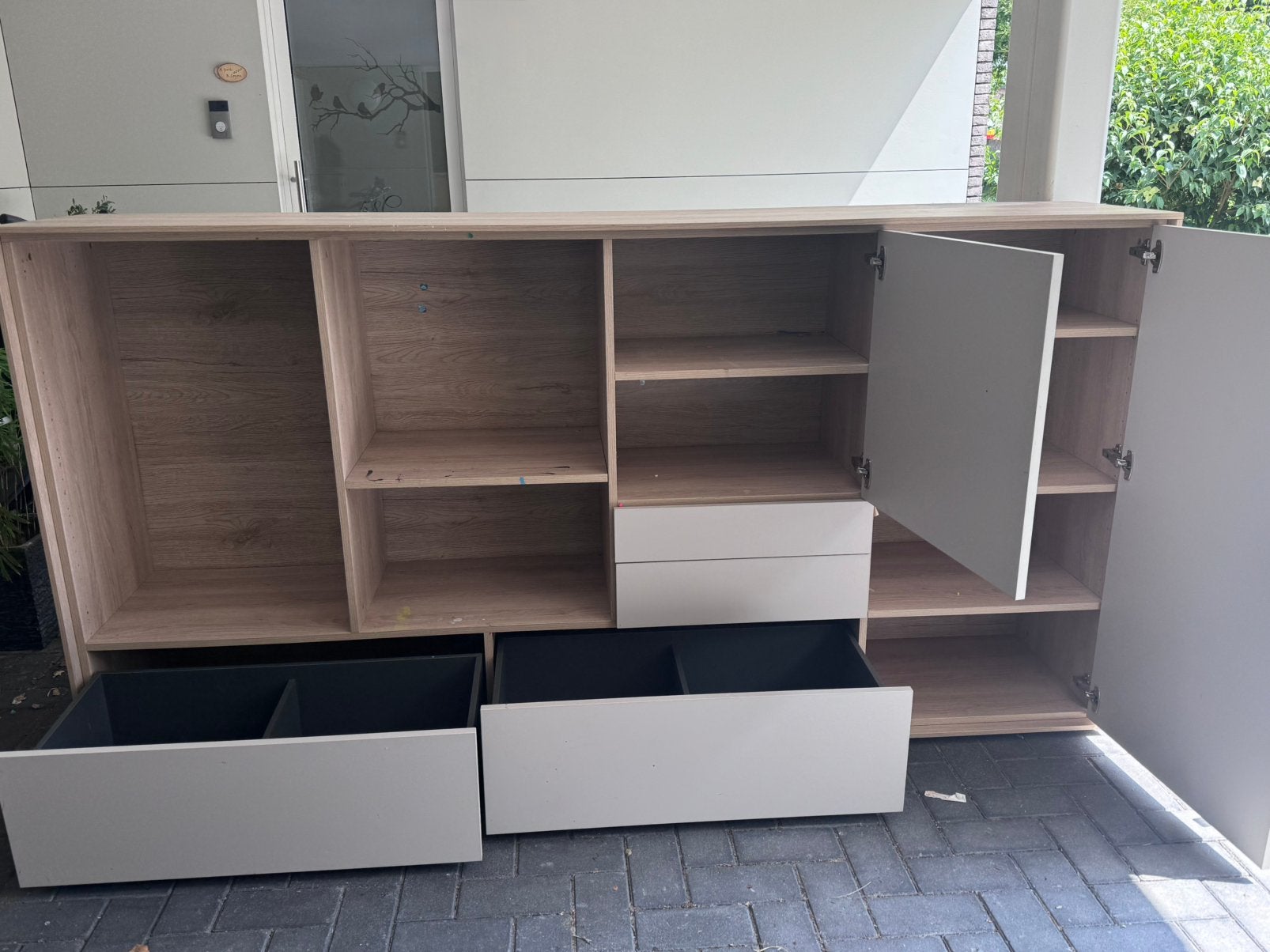 Modern dressoir / opbergkast – Gero Lier, Ophalen, Met deur(en), Zo goed als nieuw, 200 cm of meer