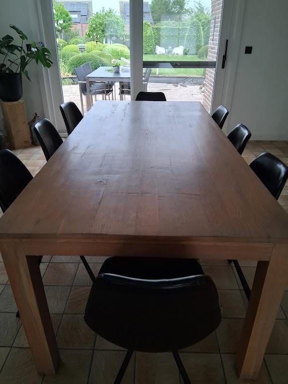 table à manger, Maison & Meubles, Tables | Tables à manger, Teck, Enlèvement, Utilisé, 50 à 100 cm