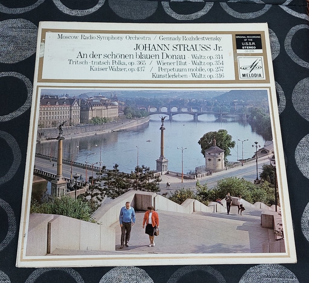 LP-An der schönen blauen Donau-Johan Strauss jr, Ophalen, LP, Overige componisten, Modernisme tot heden