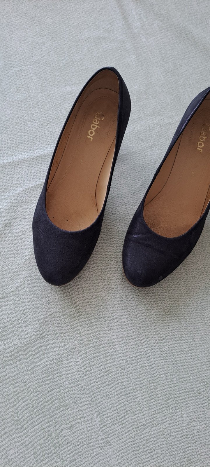 blauwe lederen schoenen, Ophalen, Pumps
