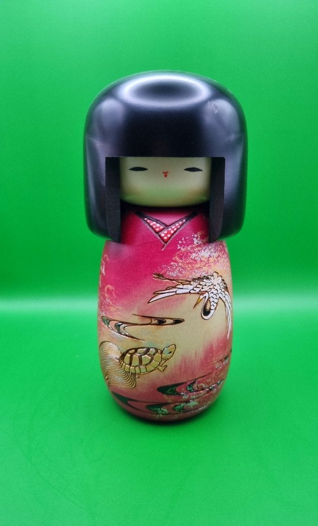 Magnifique Chiyoni Kokeshi d'Usaburo, Antiquités & Art, 22 cm, Enlèvement ou Envoi, Japon, Bois