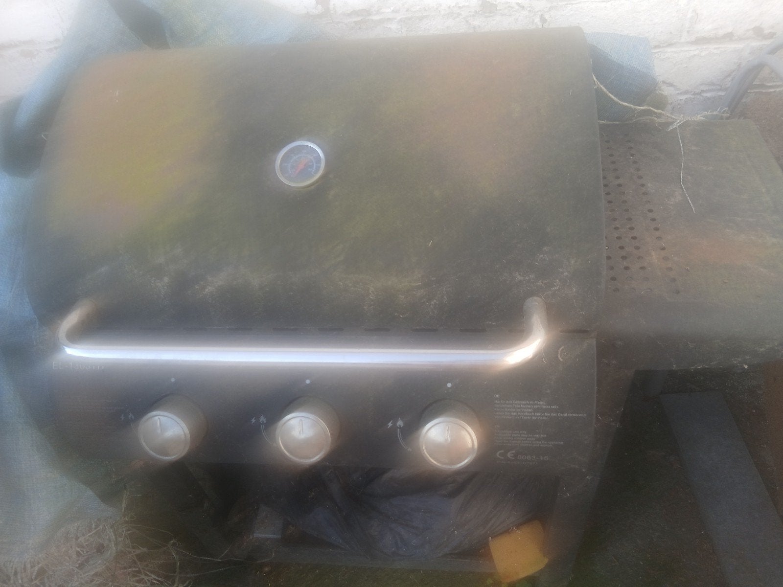 oude BBQ moet volledig opgekuist worden gasslang er nie bij, Ophalen