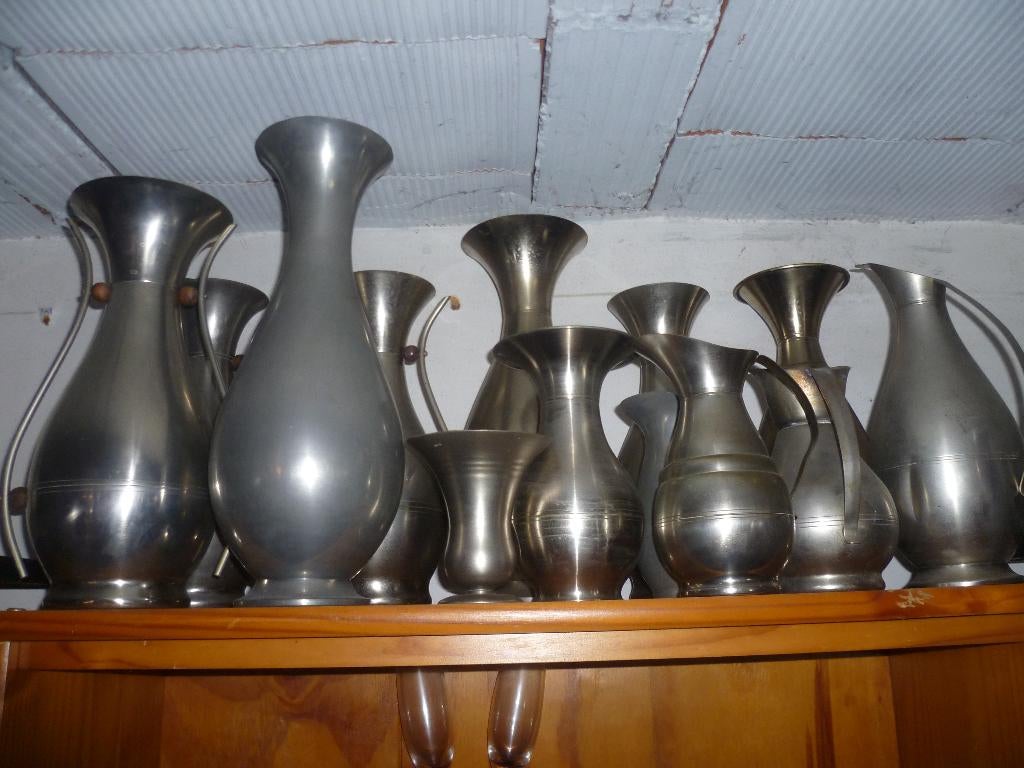 LOT METALEN  VAZEN, Antiek en Kunst, Ophalen