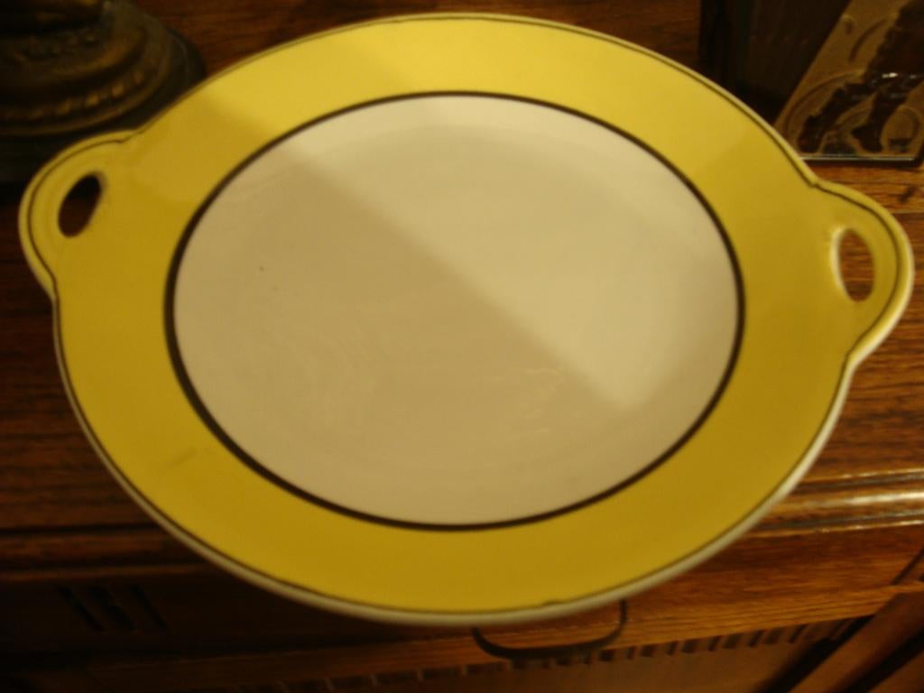 Art Deco taartschaal., Ophalen