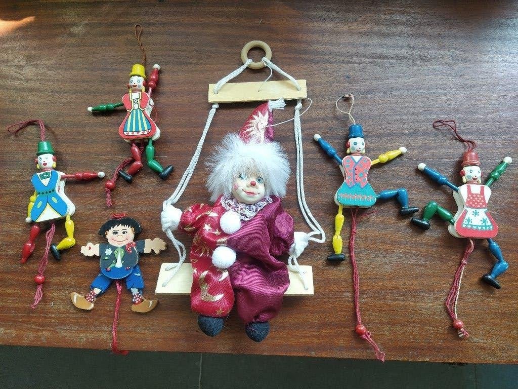 Harlekijn-pierrot-clowntje-Disney-trollen-smurfen: popjes, Verzamelen, Ophalen of Verzenden, Gebruikt